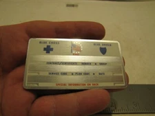 VTG NOS PERMA GRAPHICS MEDICAL BLUE CROSS/SHIELD IDENTIFICATION CARD BLANK ID33