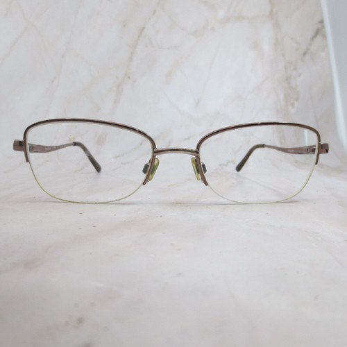 Bebe Eyeglasses Frame BB5107-210 Women Shiny Brown Cat Eye Half Rim 52-18-135