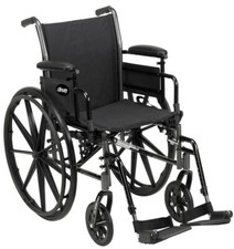 Drive K320DFASF Cruiser III Wheelchair with Flip Back Removable Swing Away...