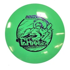 NEW DISC GOLF INNOVA STAR CHARGER DISTANCE DRIVER 171g GREEN W/ PURPLE FOIL