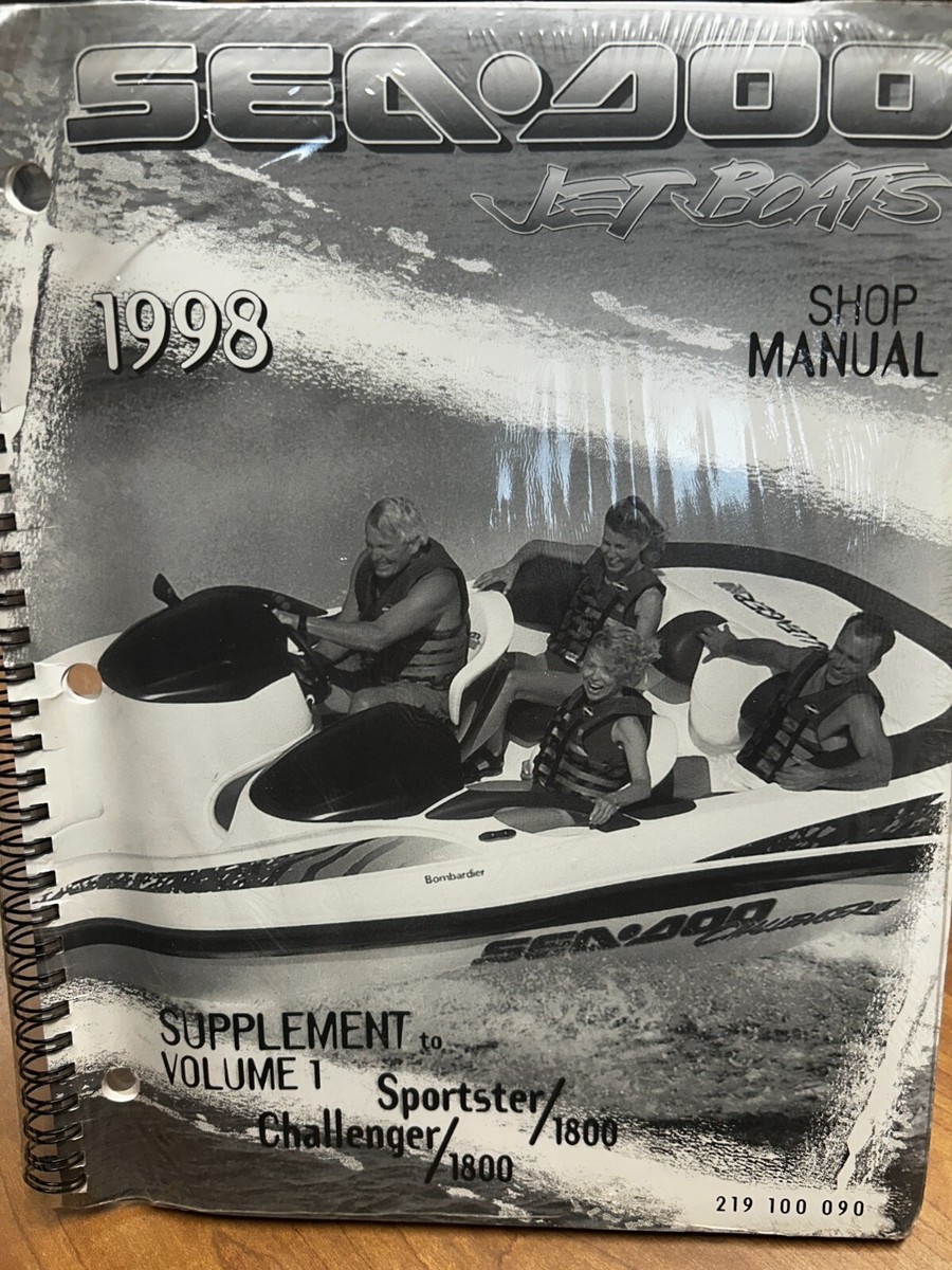 Sea-Doo 1998 Sportster Challenger Service Shop Repair Manual