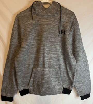 Men's Under Armour Jacket Cold Gear Size Large Gray Kangaroo