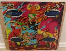 SINBAD SS Vintage 1978 Gottlieb Pinball Machine Backbox Backglass ORIGINAL