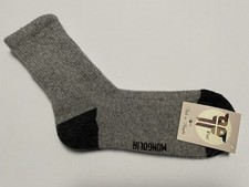Unisex Yak Wool Blend Socks Thermal Grey 40-42 Mongolia