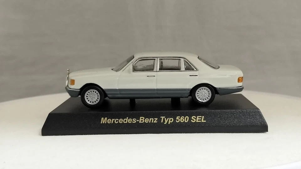 KYOSHO 1/64 Mercedes-Benz Typ 560 SEL White Diecast Model Car F/Shipping F/Japan - Image 4 of 4