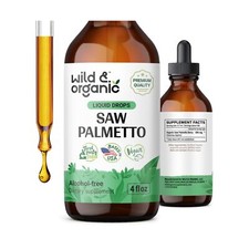 Saw Palmetto Liquid Extract Supplement for Men  Women - Organic Saw Palmetto...