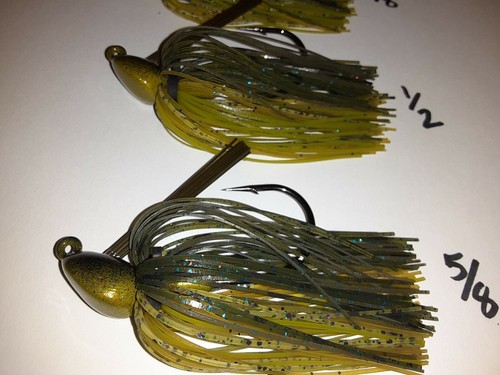 Custom Weedless Bass Flipping Jigs 1/4,3/8,1/2,5/8,3/4oz.Sunfish Pick Sizes - Picture 10 of 12