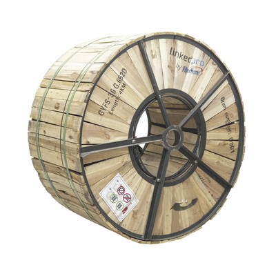 4 km / 13,000ft Drum Duct Optical Fiber Cable  36 cores Singlemode Corrugated