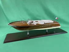 Authentic Models Riva Aquarama  Mahogany Speedboat Model - VERY NICE!