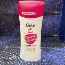 Dove Teens Deodorant Stick Strawberry Sparkle, for Gentle Underarm Care -48-Hour