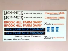HO Scale Walthers Cornerstone Brook Hill Farm Dairy Original Decal Sheet