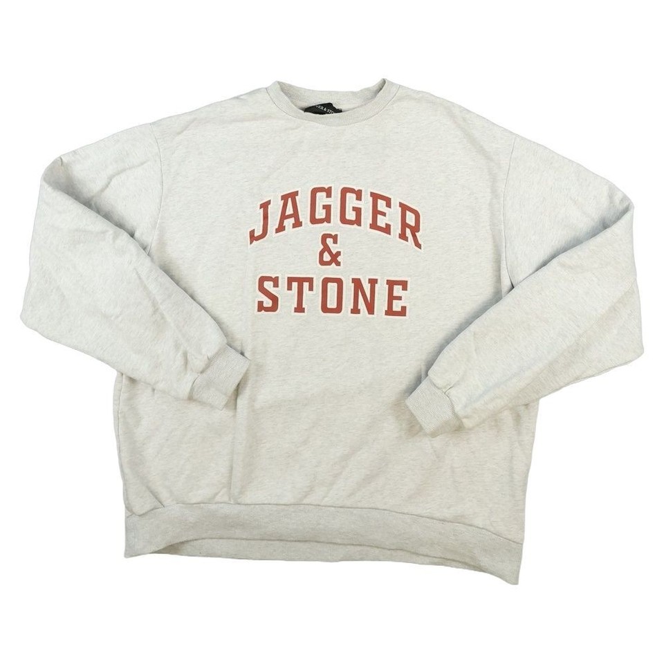 Jagger & Stone Jumper Womens 10 Grey Sweatshirt Crewneck Long Sleeve Size 10