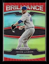 2020 Panini Prizm #B-1 Jacob deGrom Brilliance Red Prizm New York Mets