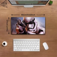 40 90cm Popular Movie S-Stars W-Wars Gaming Mouse Pad - 1pc, Non-Slip Rubber Bas