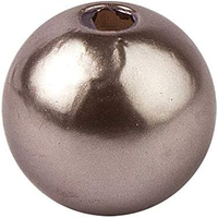 Perlen Zum AuffäDeln, Perlmutt-Perlen mit Loch (Taupe, 10 Mm - 50 StüCk)