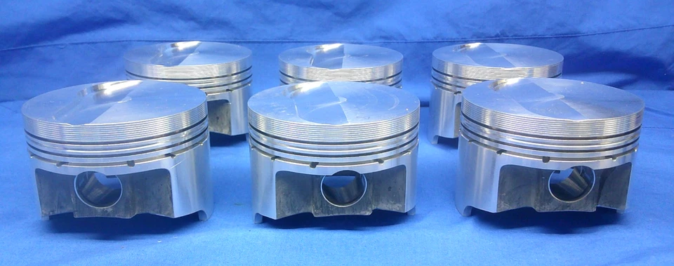NOS Vintage Buick V6 Wiseco Custom Forged Aluminum Racing Pistons (6) - Imagen 2 de 4