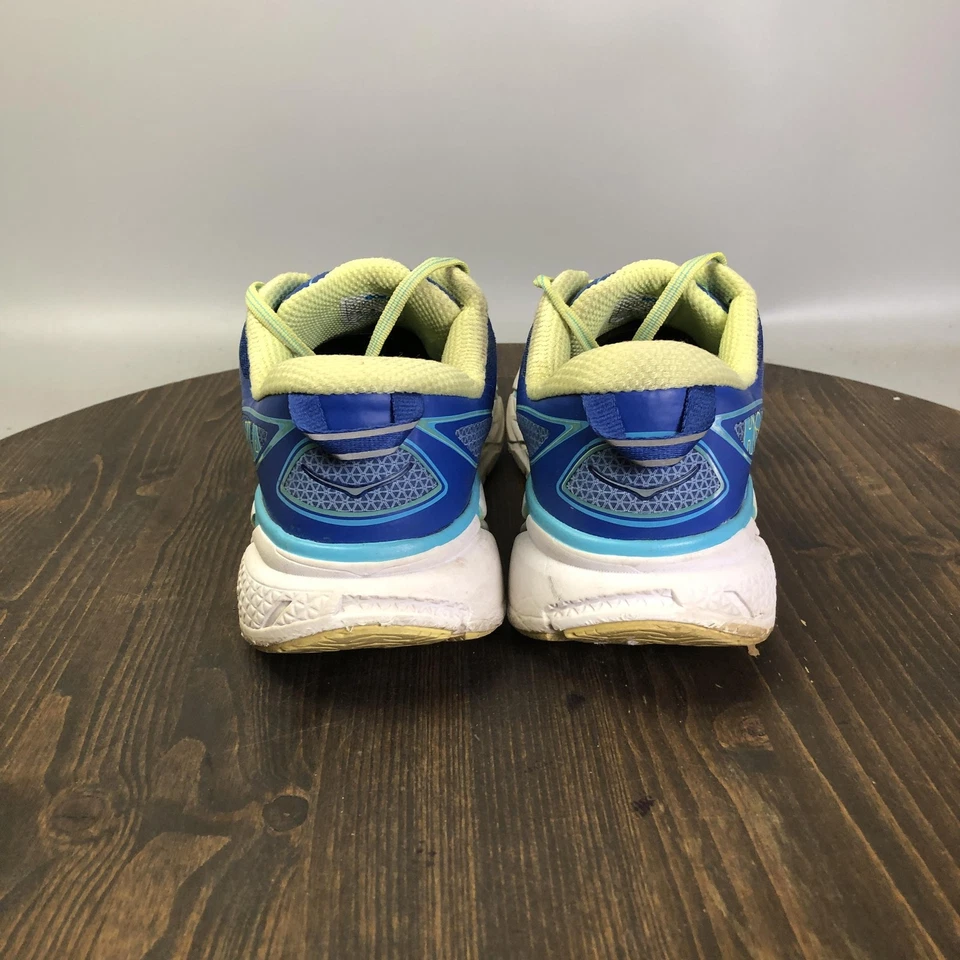 Zapatos para correr Hoka One One Clifton 2 para mujer talla 10 azul lima 1008329 TBSLM Foto 3 de 4