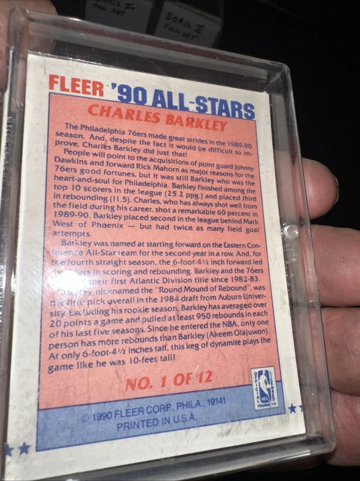 Fleer All-Stars 1990-91, juego 1-12, casi nuevo-m, Jordan, Magic, Barkley, Clyde, Ewing Foto 2 de 2