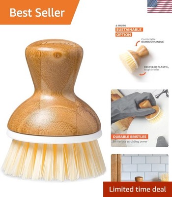 Bubble Up Bamboo Dish Brush   Family Safe, Formaldehyde-Free   Ergonomic Palm...