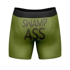 Mens Funny Boxers Swamp as Sarcastic Graphic Underwear for Men