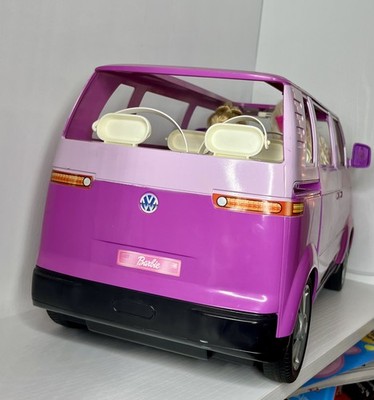Vintage Barbie Volkswagen Microbus Pink Mattel 2002 Working Horn