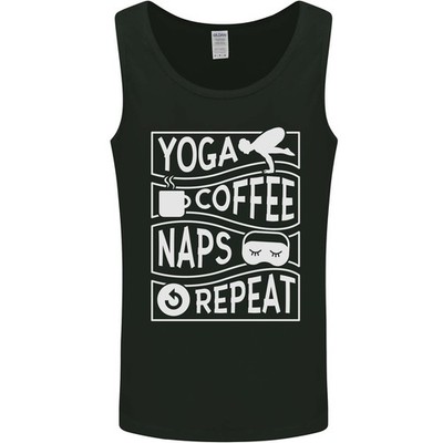 Yoga Kaffee Naps Repeat Lustig Herren Tanktop