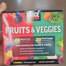 Force Factor Fruits & Veggies Supplement Caps...