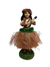 Vintage Dashboard Bobble Hula Girl Doll W Straw Skirt Hawaii Souvenir - - 1 Vintage Dashboard Bobble Hula Girl Doll W Straw Skirt Hawaii Souvenir - - 1