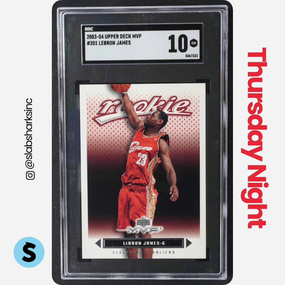 LeBron James Basketball Grade 10 Rookie Sports Trading Cards