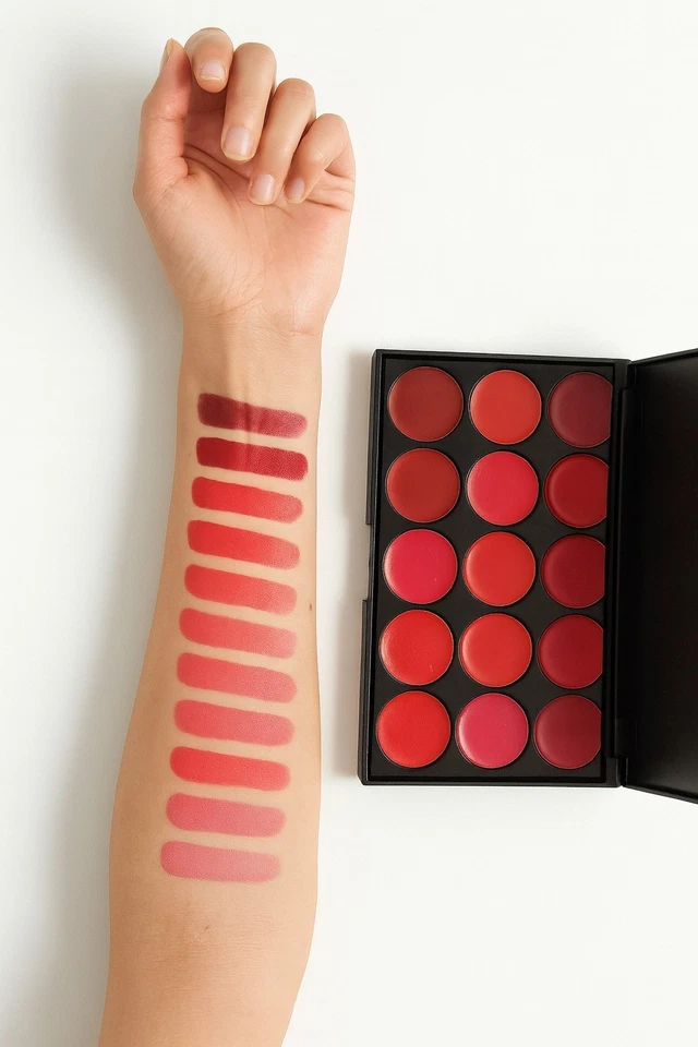 15 Colour Lip Cream Makeup Kit – Long-Lasting, Waterproof Lip Gloss & Matte Set - Image 3 of 4