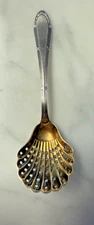 WMF antique vintage silverplate gilded gold bowl Sugar Sifter