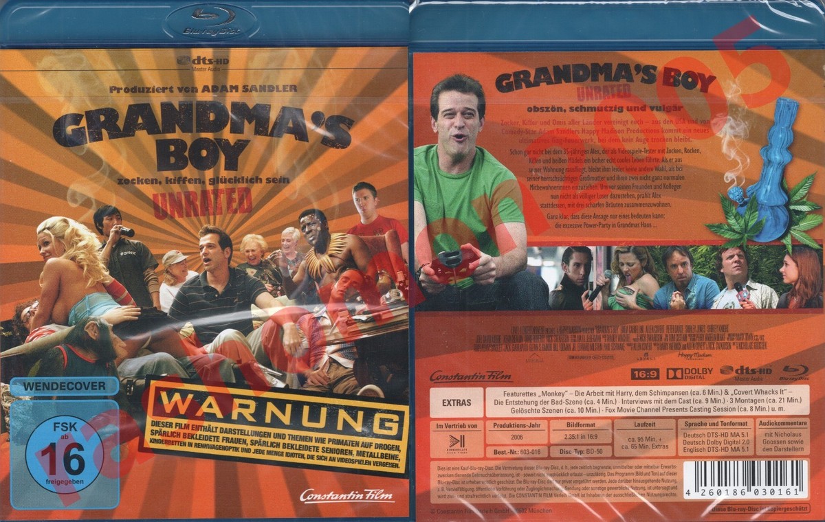 Blu-ray GRANDMA'S BOY 2006 Linda Cardellini Allen Covert Unrated