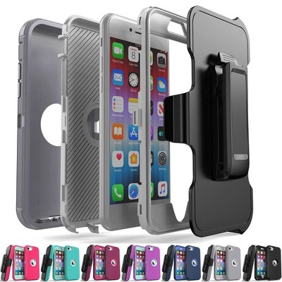 For iPhone SE 2 3 2020 2022 Case Heavy Duty Triple Layers Cover With Belt Clip