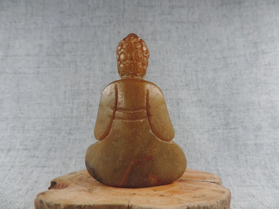 Ручной работы старый китайский нефрит ручной скульптуры Будды статуя подвеска D - Изображение 2 из 4