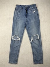 American Eagle Women s Mom Jeans Blue Size 4 Long