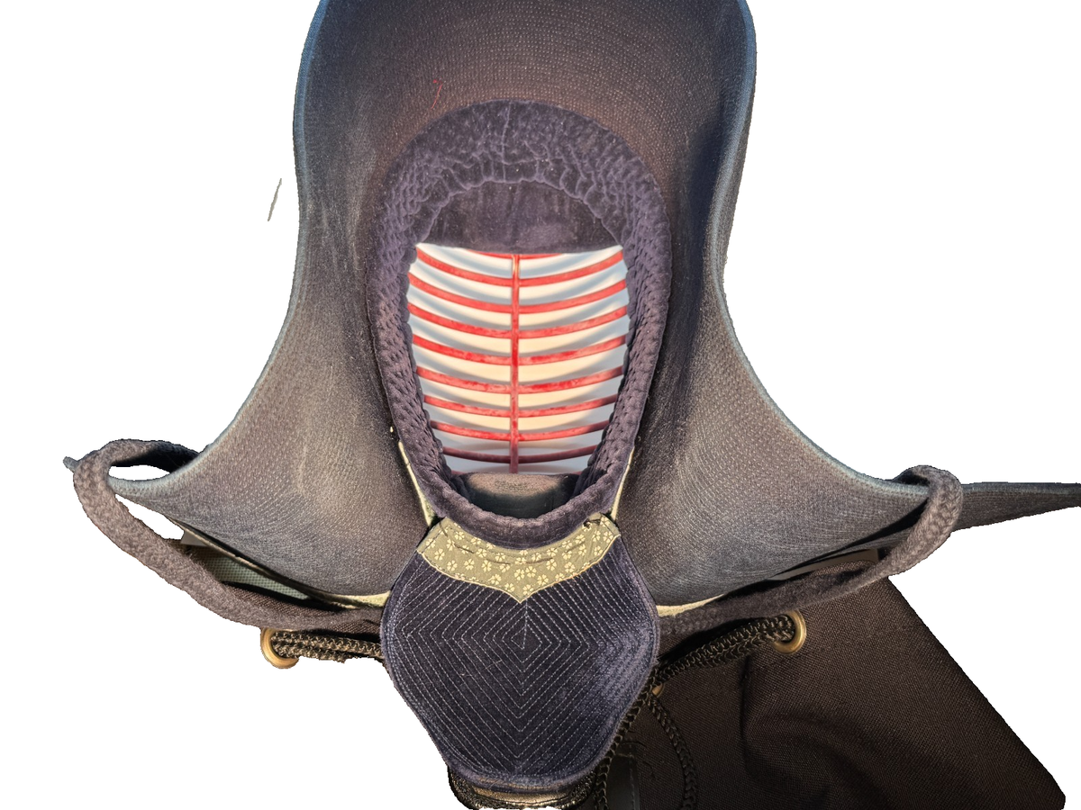 Vintage Kendo Men Face Mask – Traditional Bogu Helmet w/ Canvas