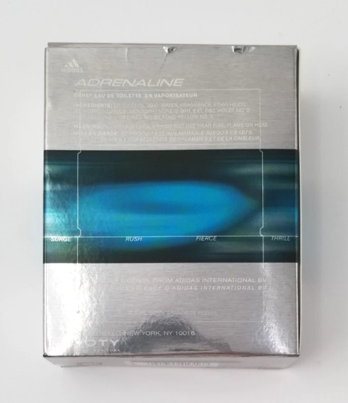 Adidas Adrenaline Colonia Spray Eau De Toilette En Vaporizador 1.7 fl oz 50 ml Foto 4 de 4