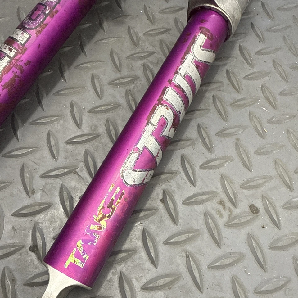 Tange Struts Suspension Fork 26" Threaded 1 1/8” Canti Hanger Plate Purple - Image 3 of 4