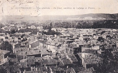 CPA AK Montelimar - Vue generale de Lafarge et Viviers - Frankreich gel. 1927