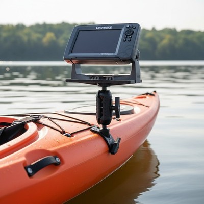 Water-Resistant Fish Finder Mount for Kayaks - Adjustable Transducer Arm | eBay Water-Resistant Fish Finder Mount for Kayaks - Adjustable Transducer Arm | eBay