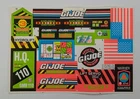 1992 Hasbro Gi Joe Headquarters Unused Sticker Sheet Original (No Repro)