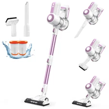 MOOSOO L12 Cordless Vacuum Cleaner Lightweight Stick Vacuum for Carpet Hard