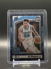 2024-25 Panini Donruss - Rated Rookie KJ Simpson Jr. #247 (RC) Purple Shock