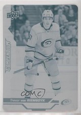 2018 Upper Deck Compendium Printing Plate Cyan 1/1 Trevor van Riemsdyk #518 0zu