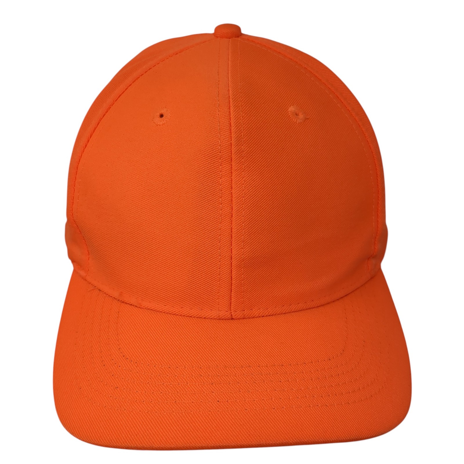 Unbranded Snapback Hat Solid Orange One Size Casu… - image 1
