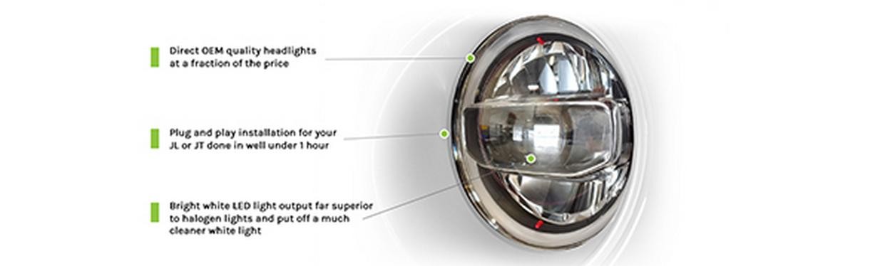 Headlight for 2020-2021 Jeep Gladiator