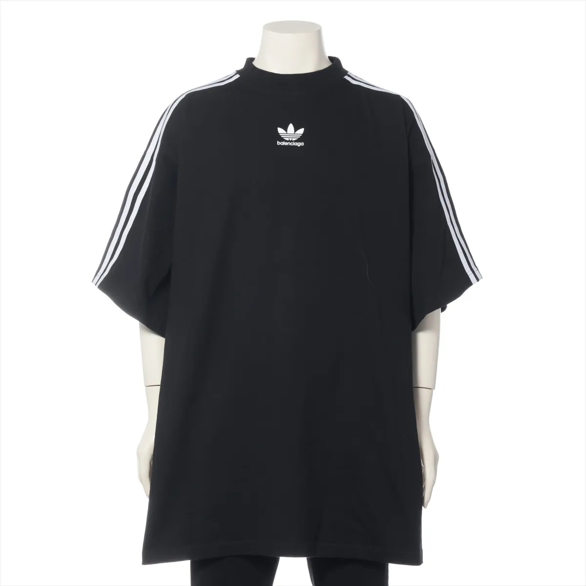 Balenciaga x adidas 22 years Cotton T-shirt 5 Men's Black × White  739101