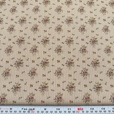 Vintage Florals & Stripes MVP Collection Fabri-Quilt Cotton by the HALF YARD