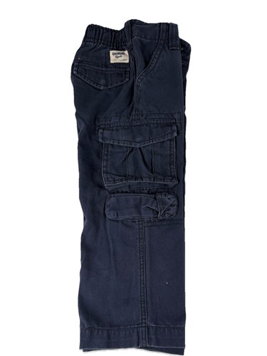 Oshkosh B’gosh Boys Navy Blue Cargo Pants With Elastic Waistband Toddler Size 3T - Picture 5 of 14