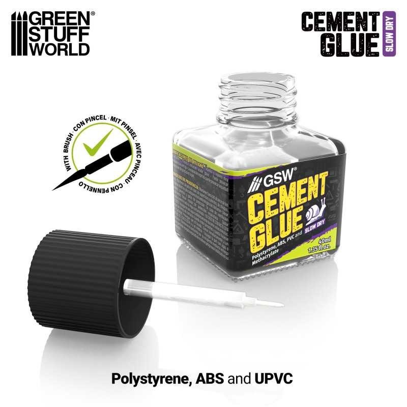 Green Stuff World Slow Cement Glue 40ml for Plastics Model Assembly